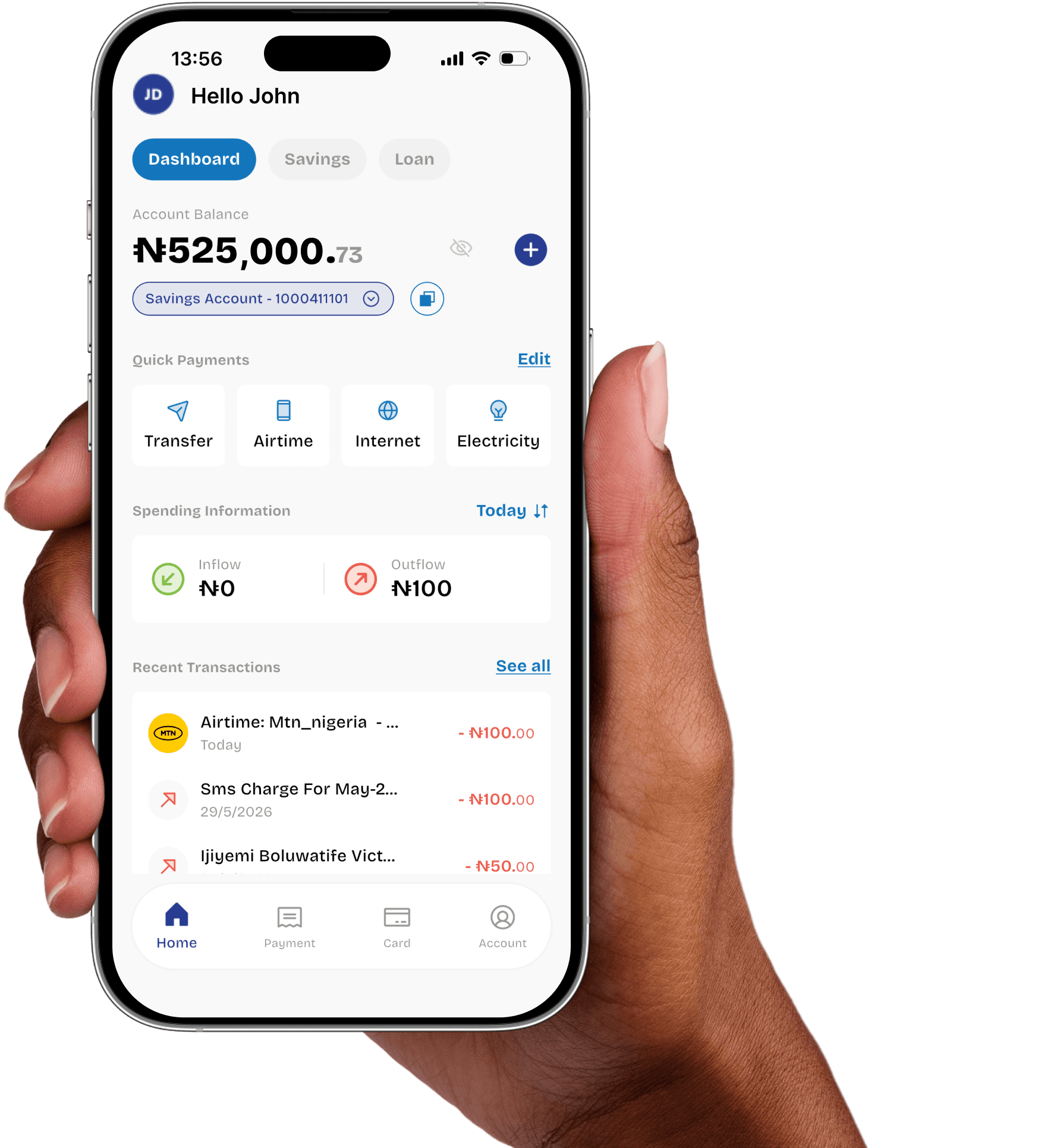 Baines Mobile App Interface